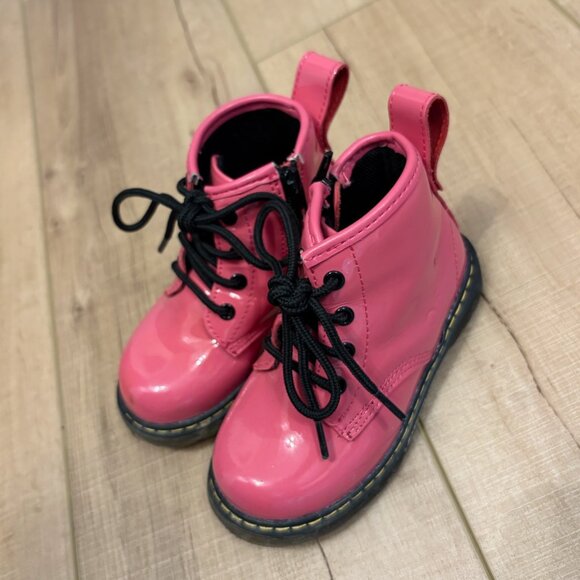 Piper Finn - Bright Pink Toddler Combat Boot - Size 6 - Picture 2 of 5